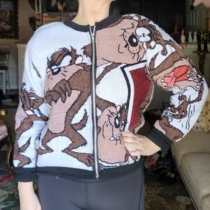 vintage tasmanian devil tapestry blanket jacket cartoon unique handmade